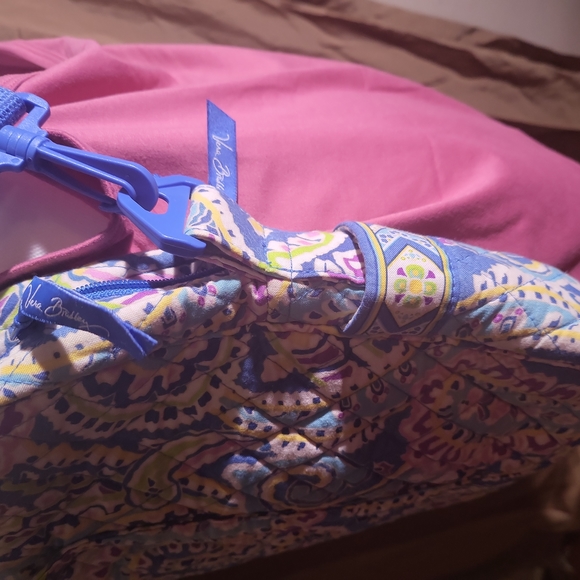 Vera Bradley Tote Bag or Crossbody Bag, Size: Large Blue Multi-Colored - Picture 9 of 16